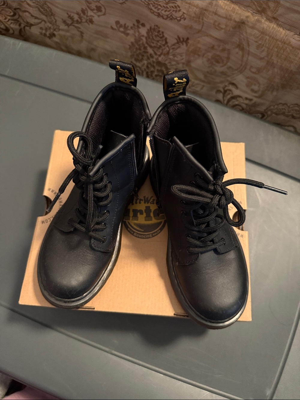 Dr. Martens Black Smooth Leather Ankle Boots